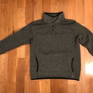 Eddie Bauer Woman’s Green Cozy Mock Neck Pullover Sweater Size M